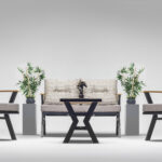 pasifik çay seti bahçe mobilyası balkon takımı